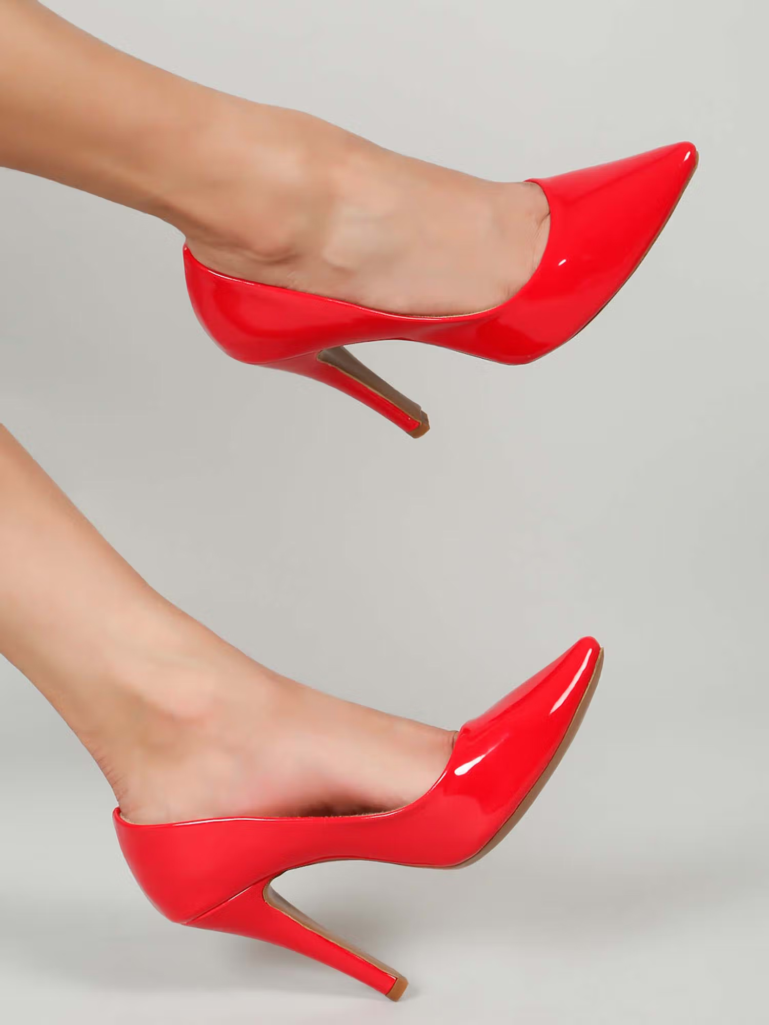 Flat n Heels Women Red Pump Heels