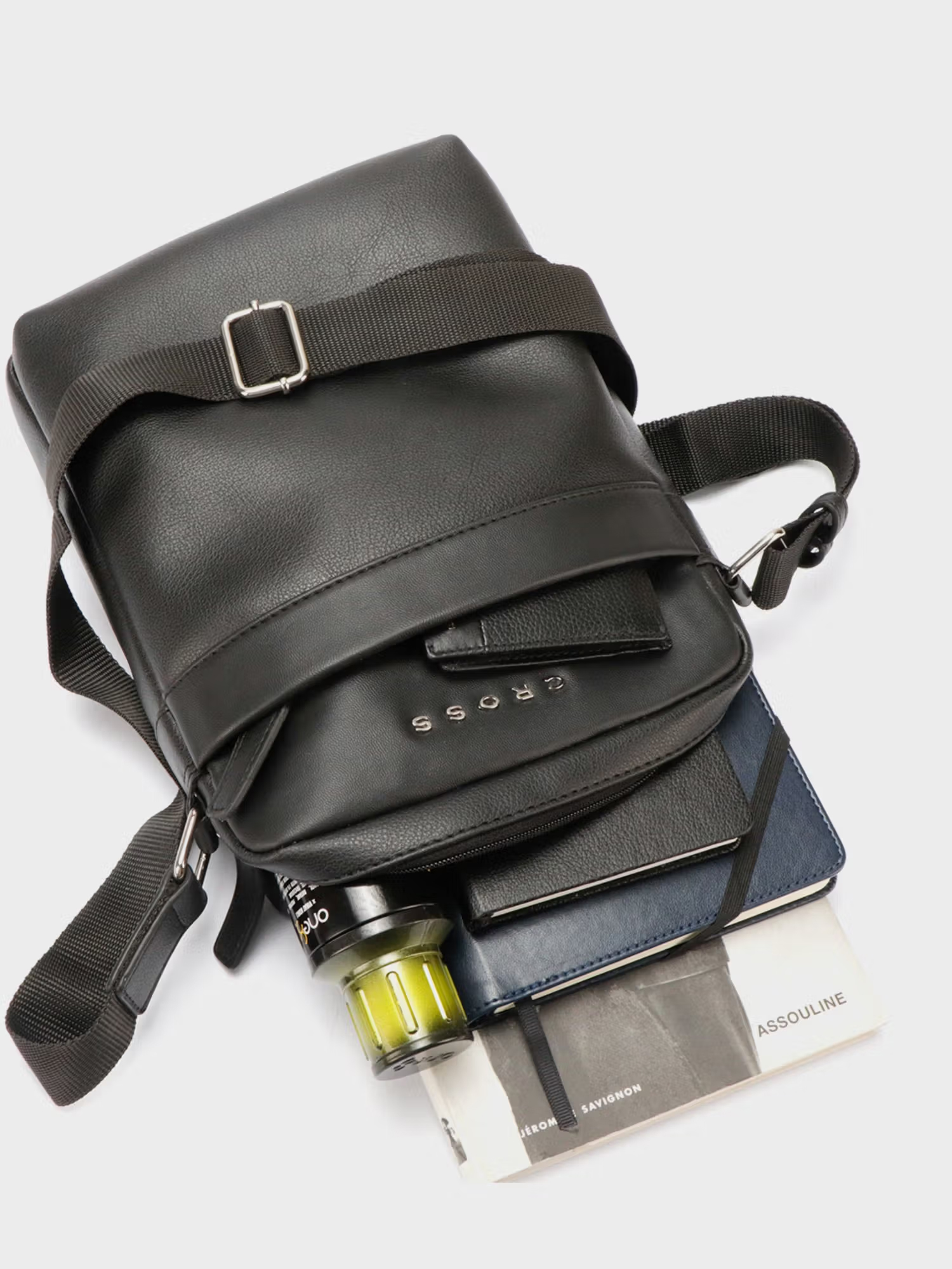 Cross Black Vegan Leather Medium Crossbody Bag