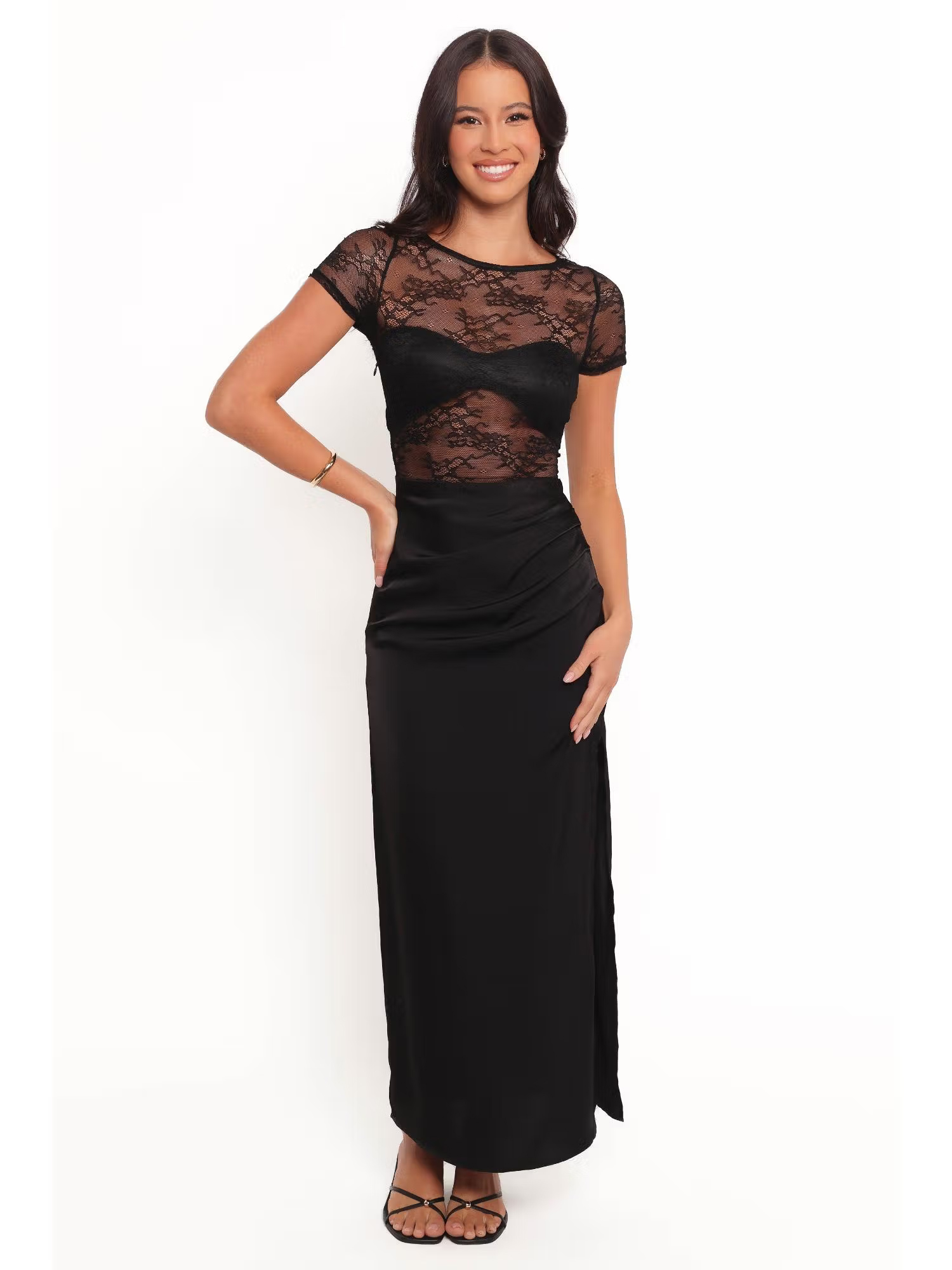 Petal & Pup Black Mckayla Maxi Dress