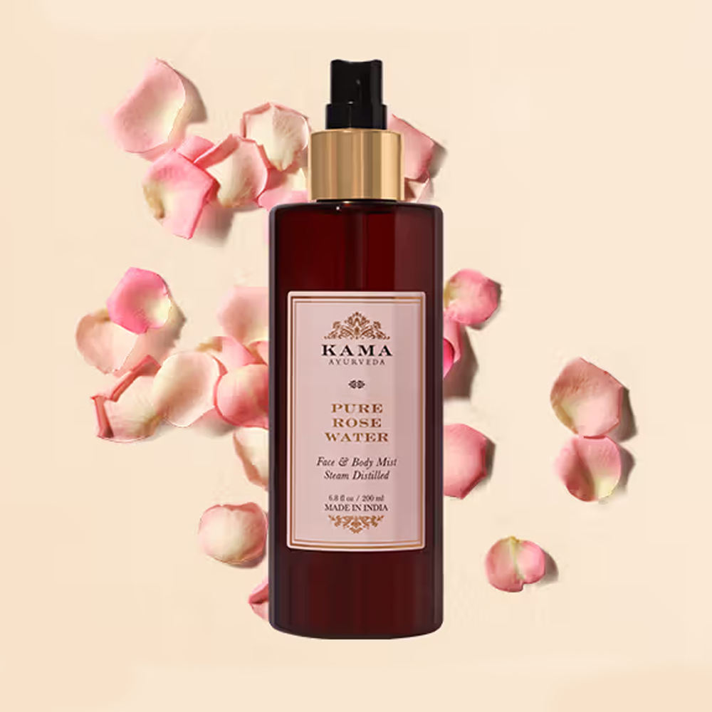 Kama Ayurveda Pure Rose Water Toner- Tightens Pores & Balances pH