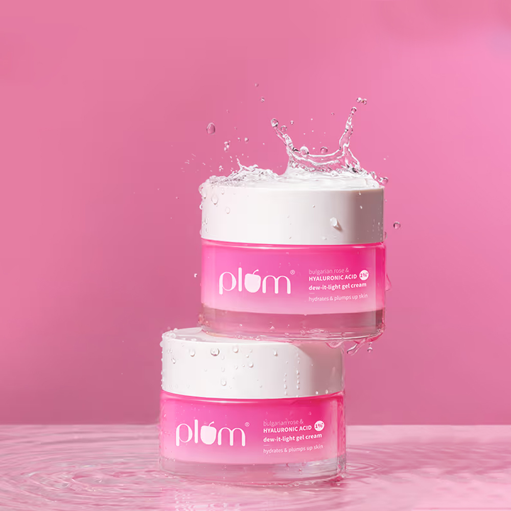 Plum Bulgarian Rose And 1% Hyaluronic Acid Dew-It-Light Gel Cream