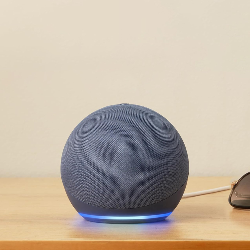 Amazon Echo Dot (5th Gen) | Smart speaker with vibrant sound, Motion Detection, Temperature Sensor, Alexa and Bluetooth| Blue