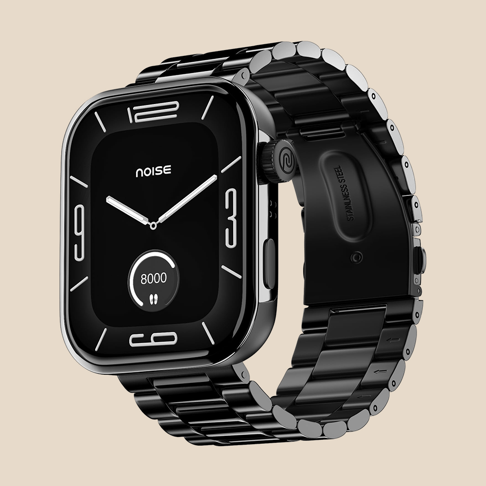 Noise Pro 5 Smart Watch with 1.85" AMOLED Display, BT Calling, New DIY Watch Faces, Ultra Personalization with Smart Dock, Productivity Suite, 100 Sports Modes and More - (Elite Black)