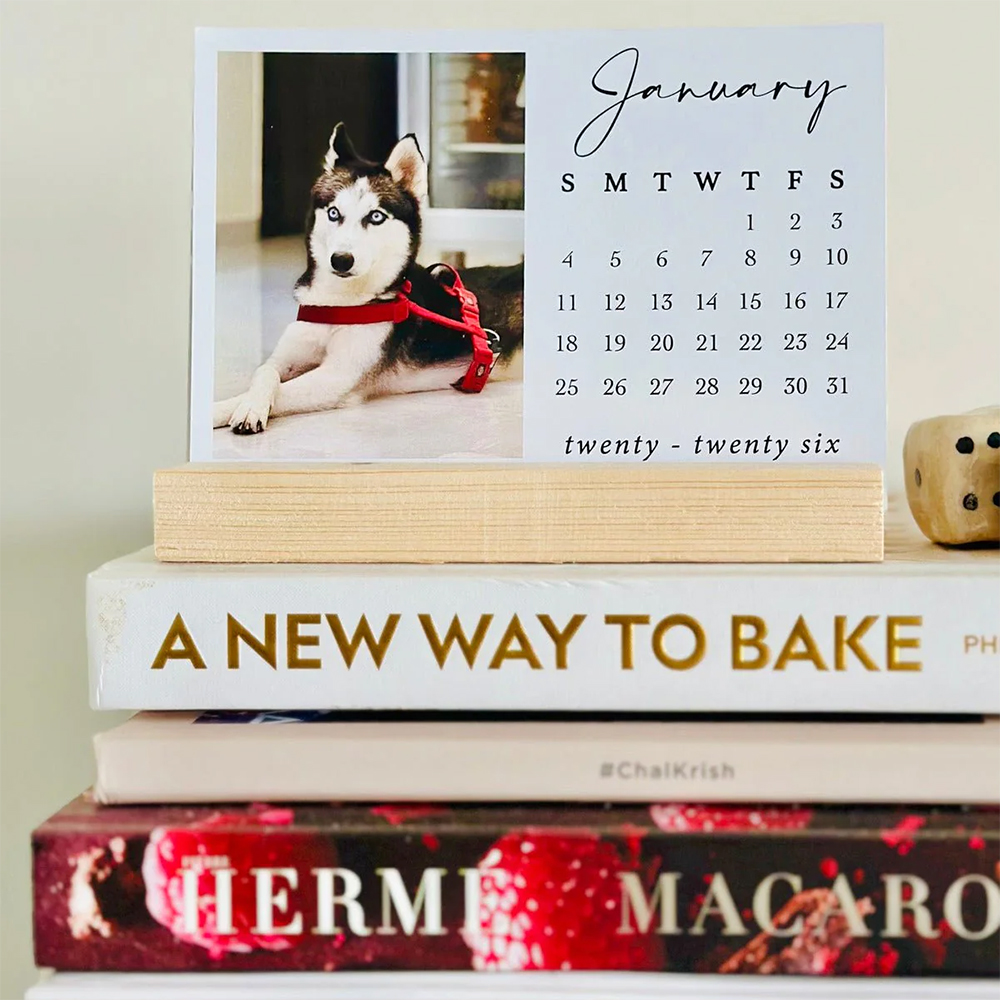 Desk Photo Calendar Personalised