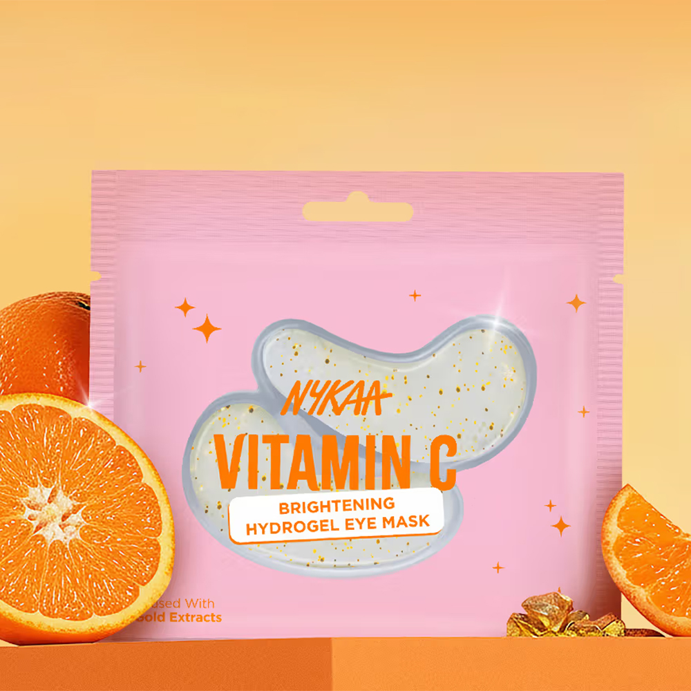 Nykaa Skin Vitamin C Brightening Under-Eye Hydrogel Patch - For Dark Circles & Pigmentation