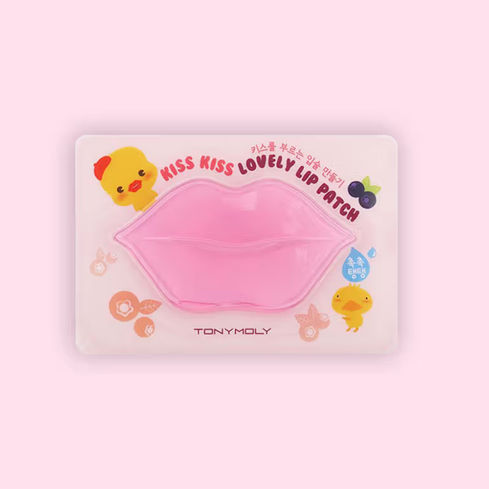 TONYMOLY Korean Kiss Kiss Lovely Lip Patch with Collagen to Plump, Hydrate & Soften Dry Lips