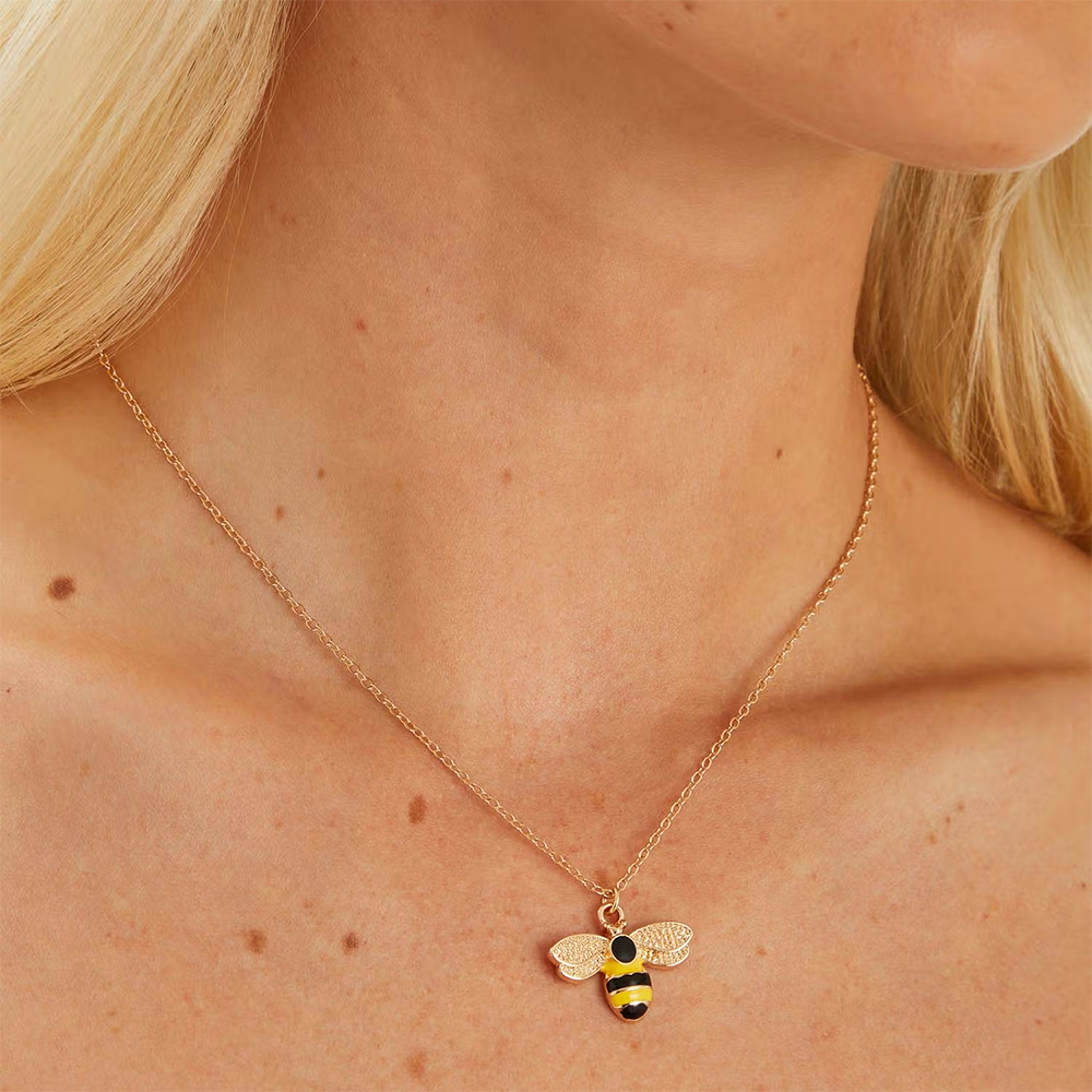 Accessorize London Multi-Color Bee Pendant Necklace