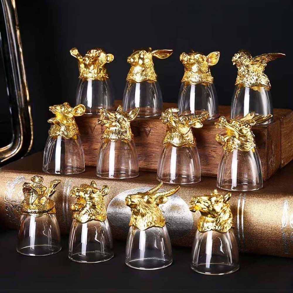 Smokey Cocktail Zodiac Shot Glasses (Set Of 12)
