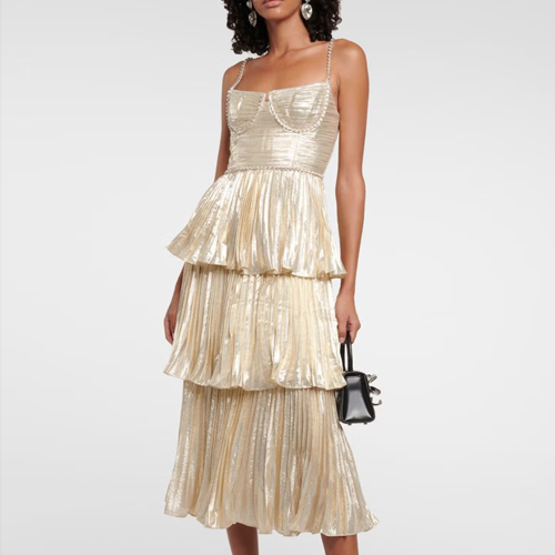 Miakee Party Ruffle Midi Dress