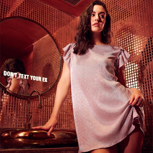 AAREIN Ruffles Sleeves A-Line Dress - Pink