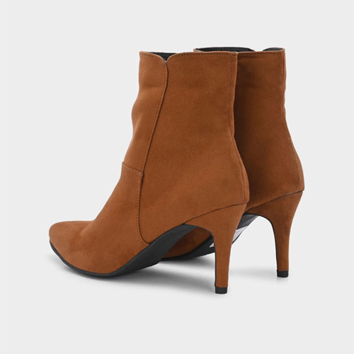 ADORLY Women Tan Stiletto Heel Casual Boots