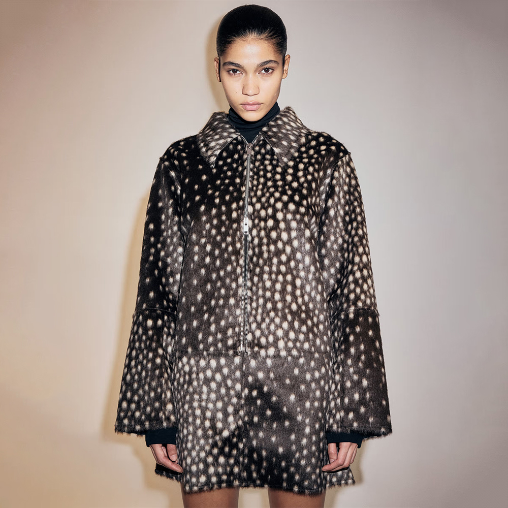 H&M Women Brown Fuzzy Skirt