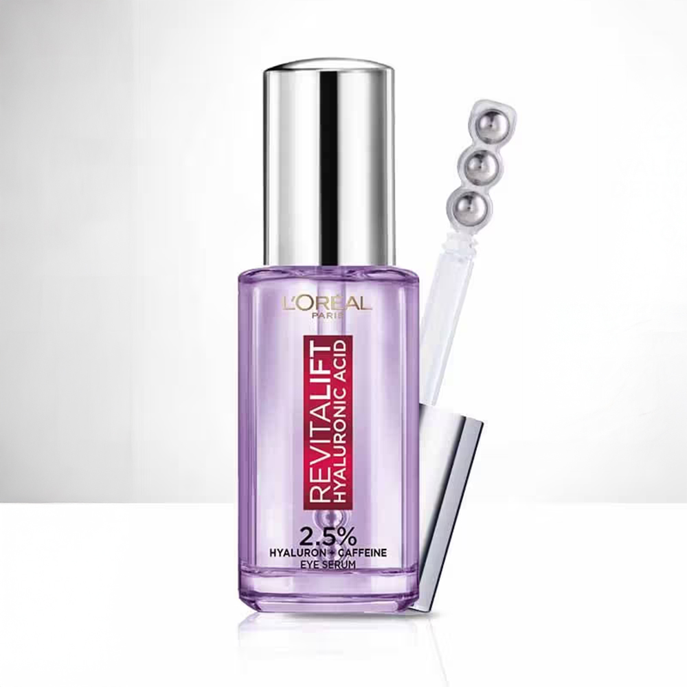 L'Oreal Paris Revitalift Hyaluronic Acid Eye Serum With 2.5% Hyaluronic Acid + Caffeine