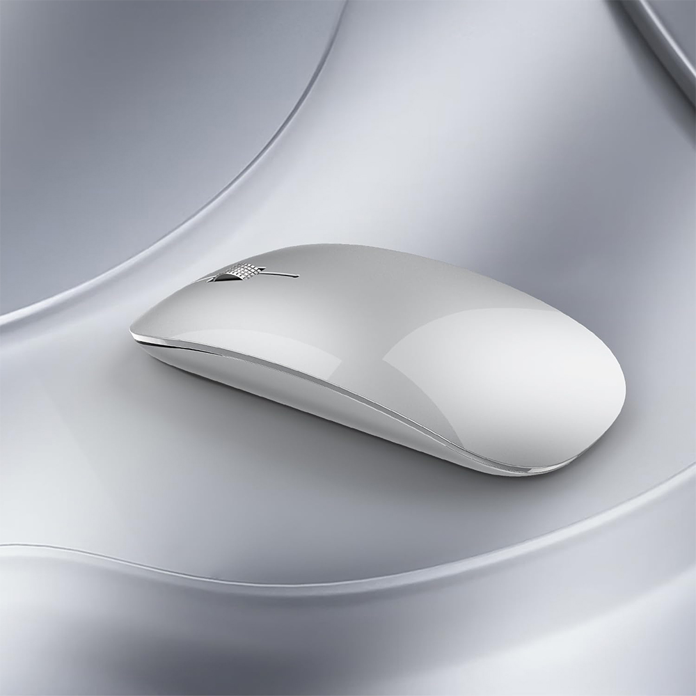 Offbeat - Atom Dual Bluetooth 5.1+5.1 & 2.4Ghz Wireless, Type-C Rechargeable Silent Click Mouse