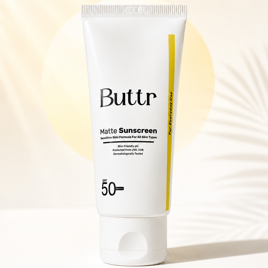 Buttr Matte Sunscreen SPF 50+ PA+++ (50g)